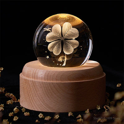 Crystal Ball Night Light Usb Charging 