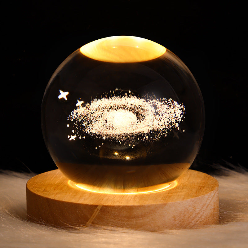 LED Night Light Galaxy Crystal Ball 