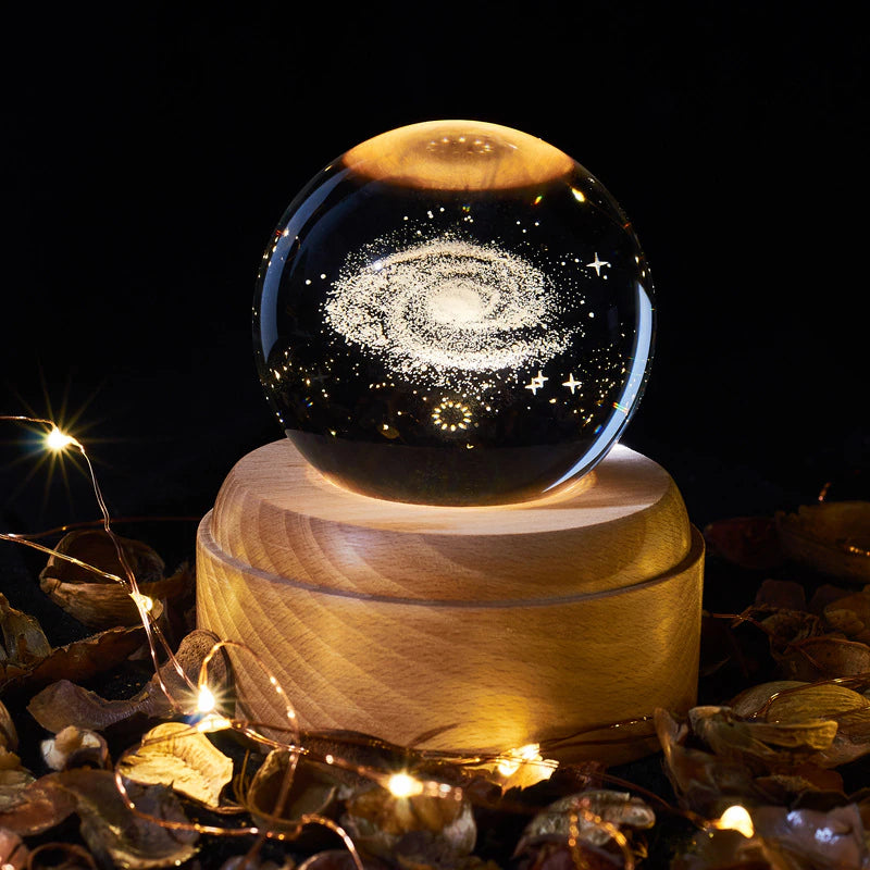 Crystal Ball Night Light Usb Charging 