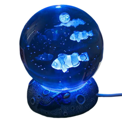 Crystal Ball Desk Lamp Colorful Change Light