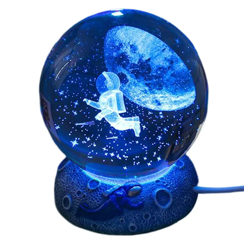 Crystal Ball Desk Lamp Colorful Change Light